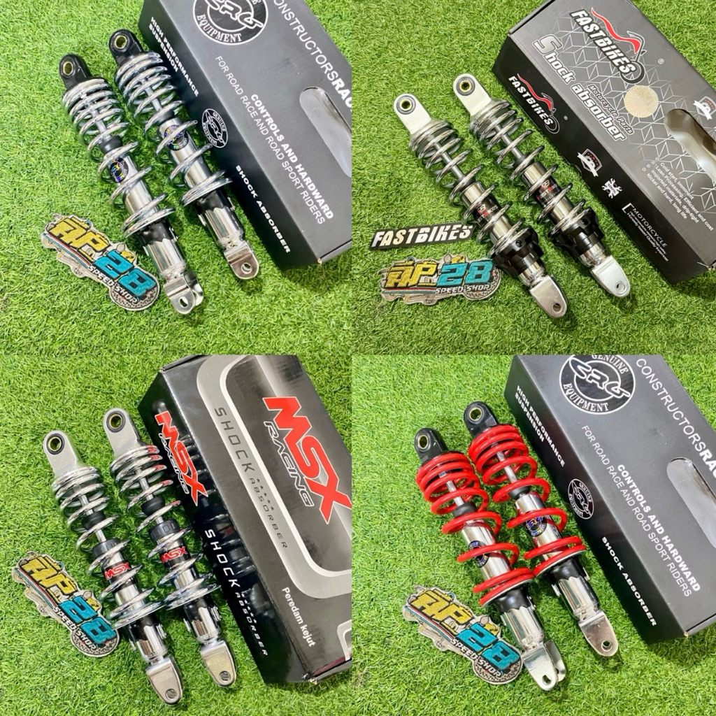 SHOCKBREAKER BELAKANG NON TABUNG UKURAN 280MM MOTOR MATIC DOUBLE SHOCK ( NOUVO - NMAX - AEROX ) CRG 