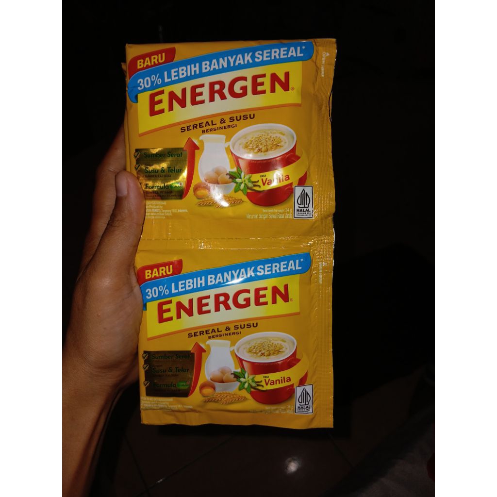 

Energen Vanila 1 Renceng isi 10