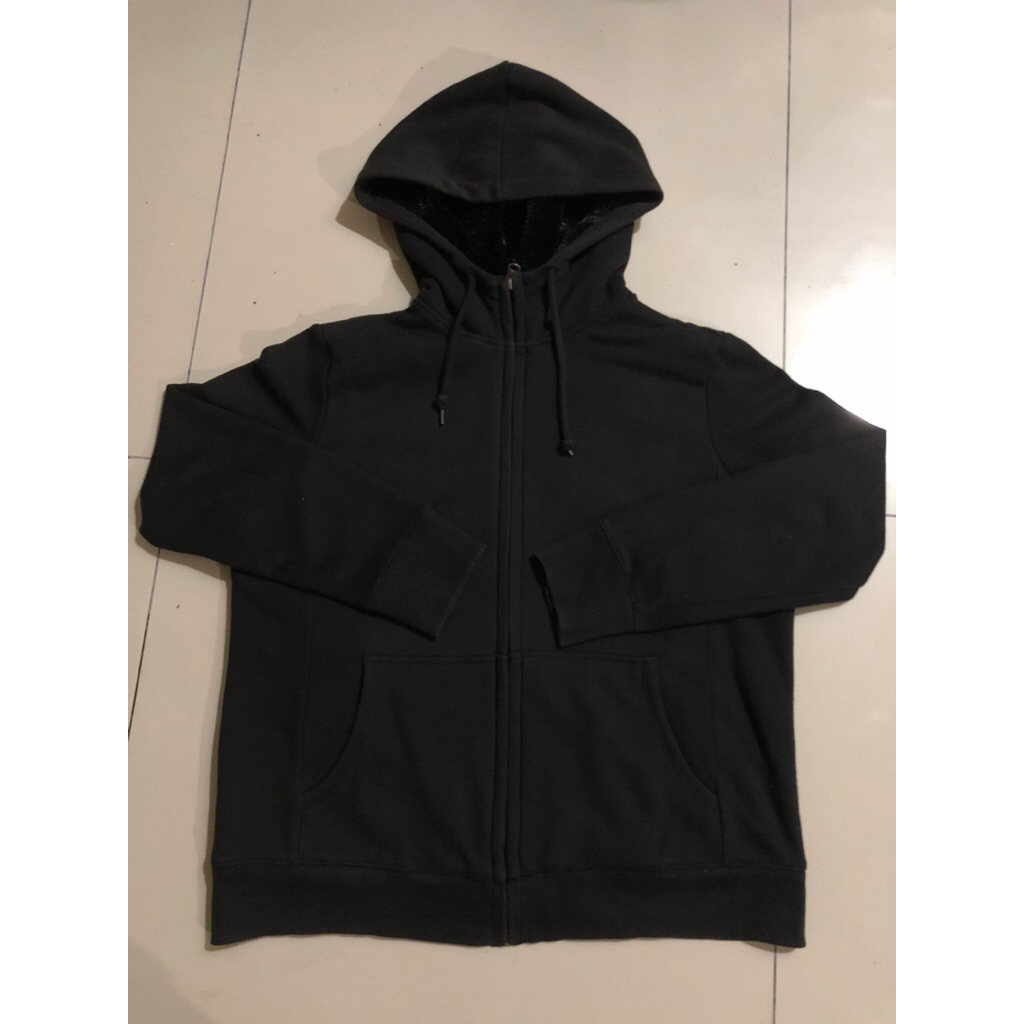 ZIPPER HOODIE SHERPA UNIQLO ( ORIGINAL )
