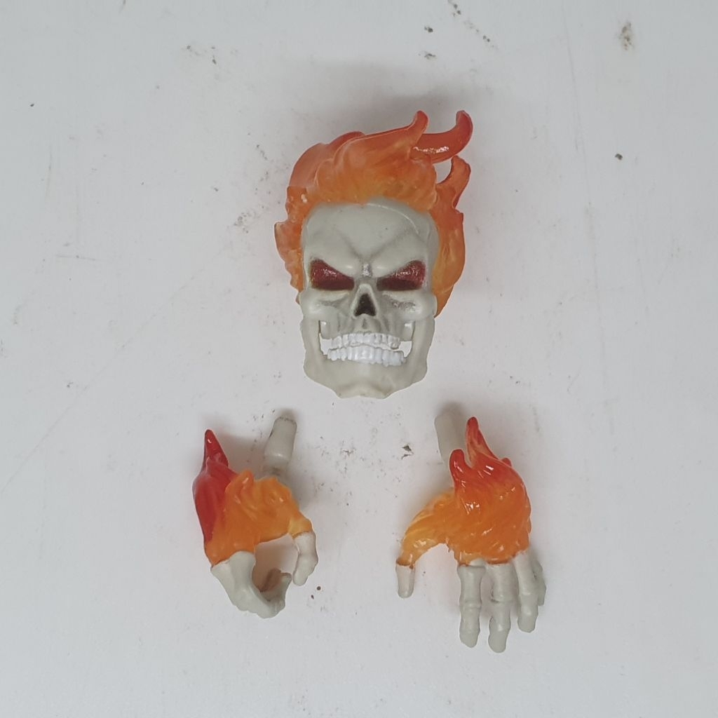 Marvel Legends Head HS Hand Ghost Rider Johnny Blaze Danny Ketch Dark Avengers kitbash 1/12