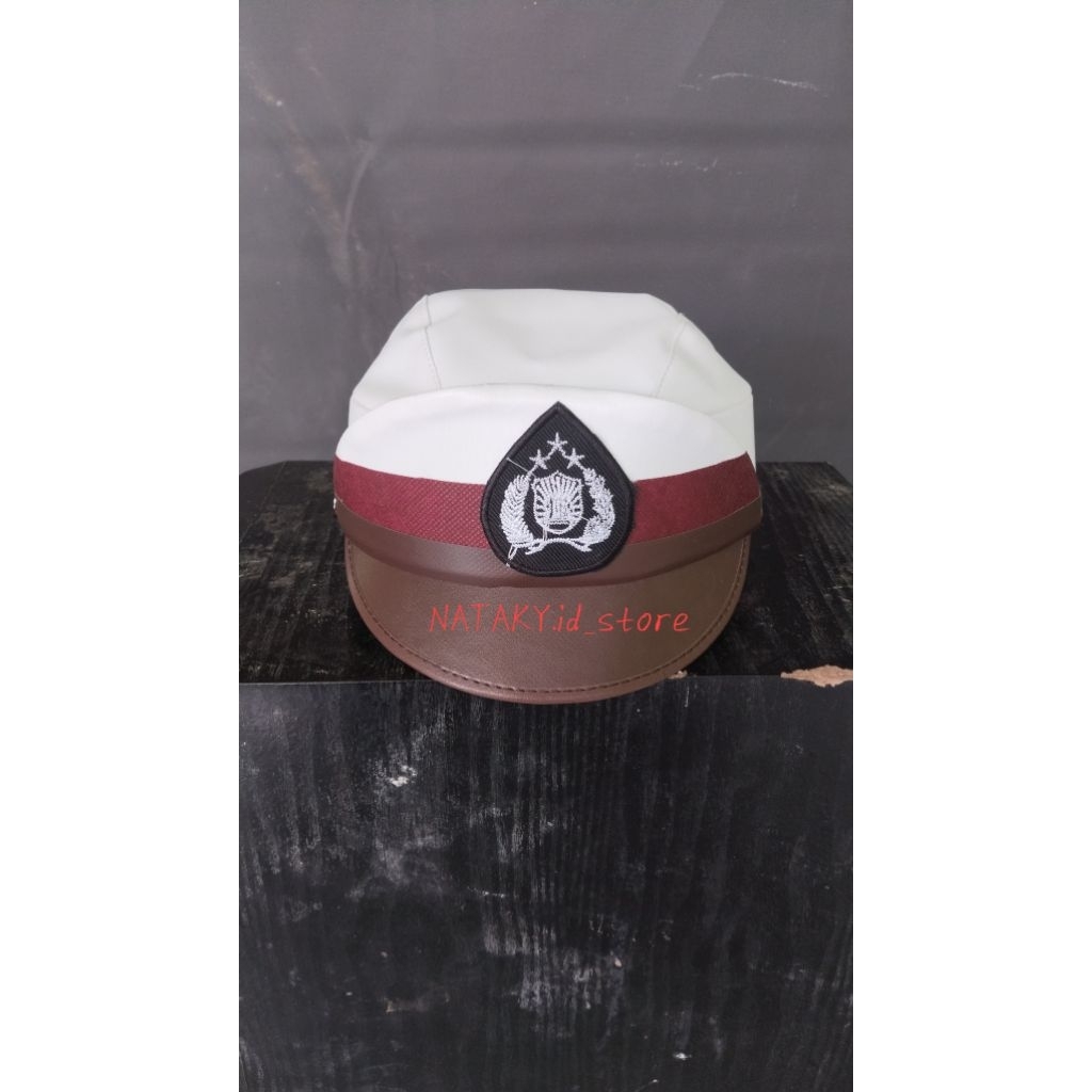 TOPI POLISI ANAK / TOPI POLANTAS POLISI ANAK / TOPI POLISI ANAK PEREMPUAN UKURAN 51-53