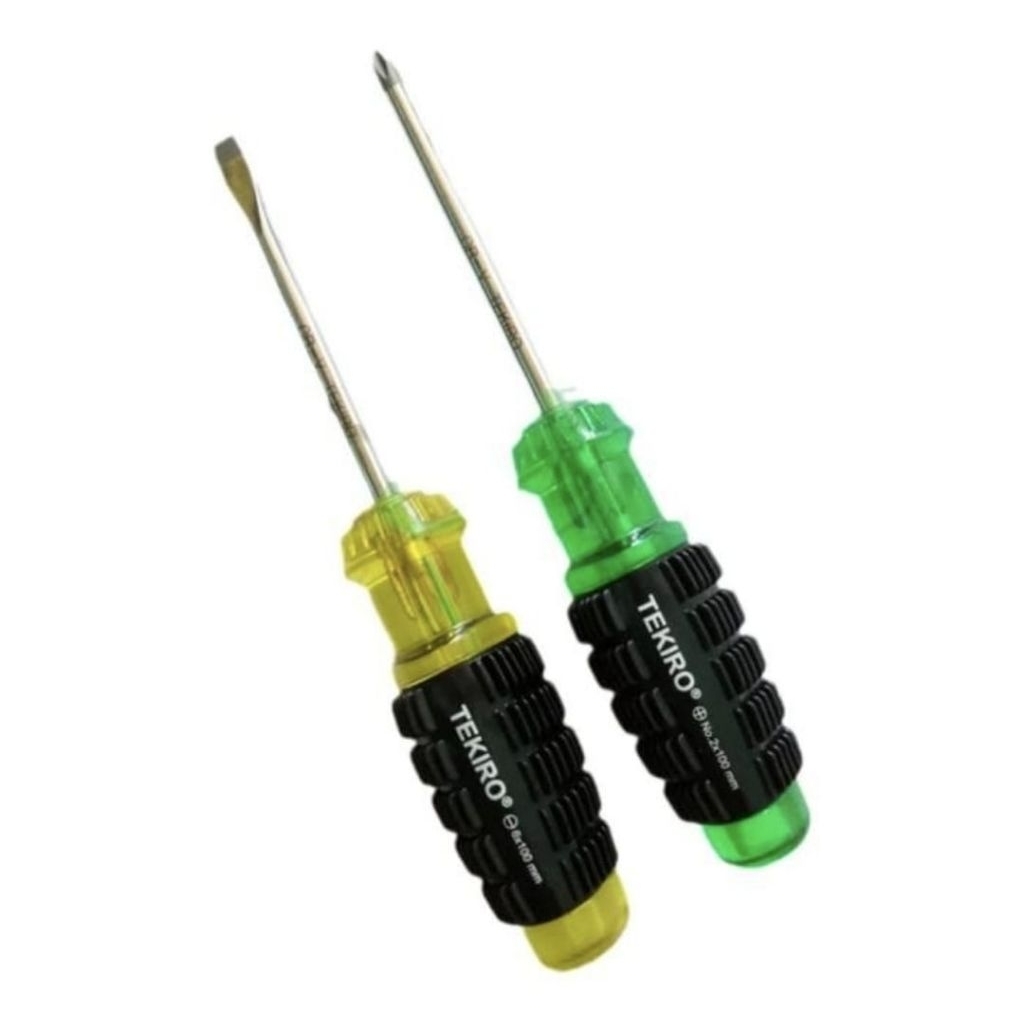 Obeng Tekiro Gagang Karet 6MM Obeng Plus / Obeng Min Tekiro Obeng