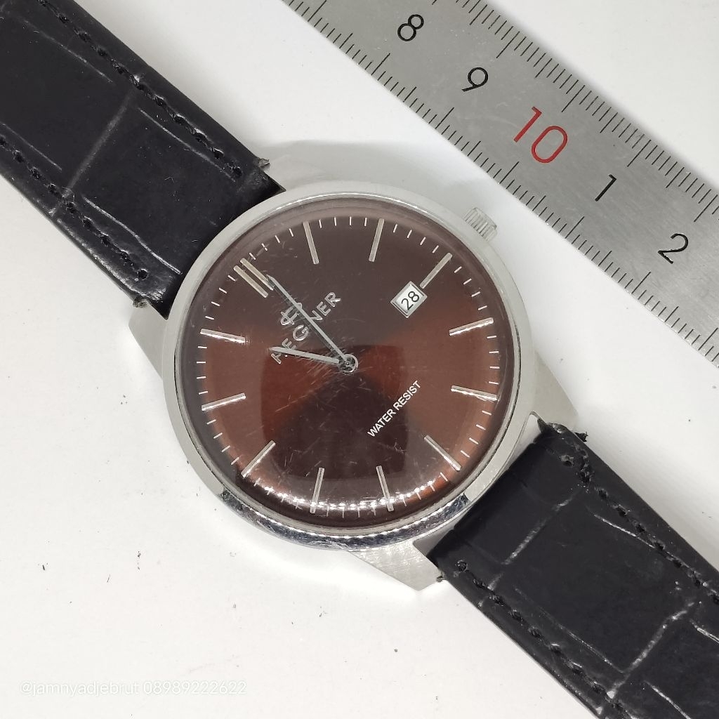 Jam Hegner HW1637G Brown Dial Bekas