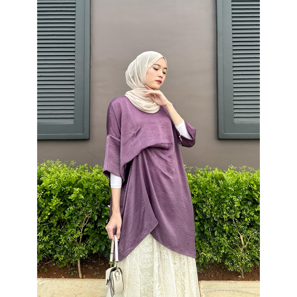 SILMI KAFTAN - KAFTAN WANITA PREMIUM - KAFTAN PENDEK WANITA - KAFTAN MODERN - KAFTAN TUNIK - ATASAN 