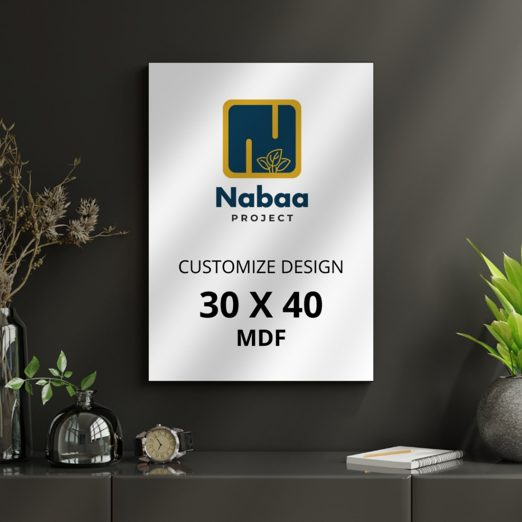 Custom Design 30x40 / A3 [Frameless/Tanpa Bingkai/MDF]