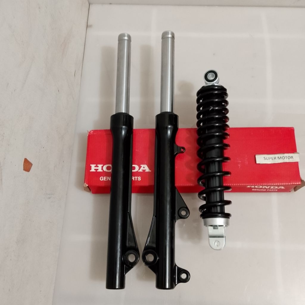 as shock depan + belakang scoopy fi beat fi 2012-2014 komplit/kzl