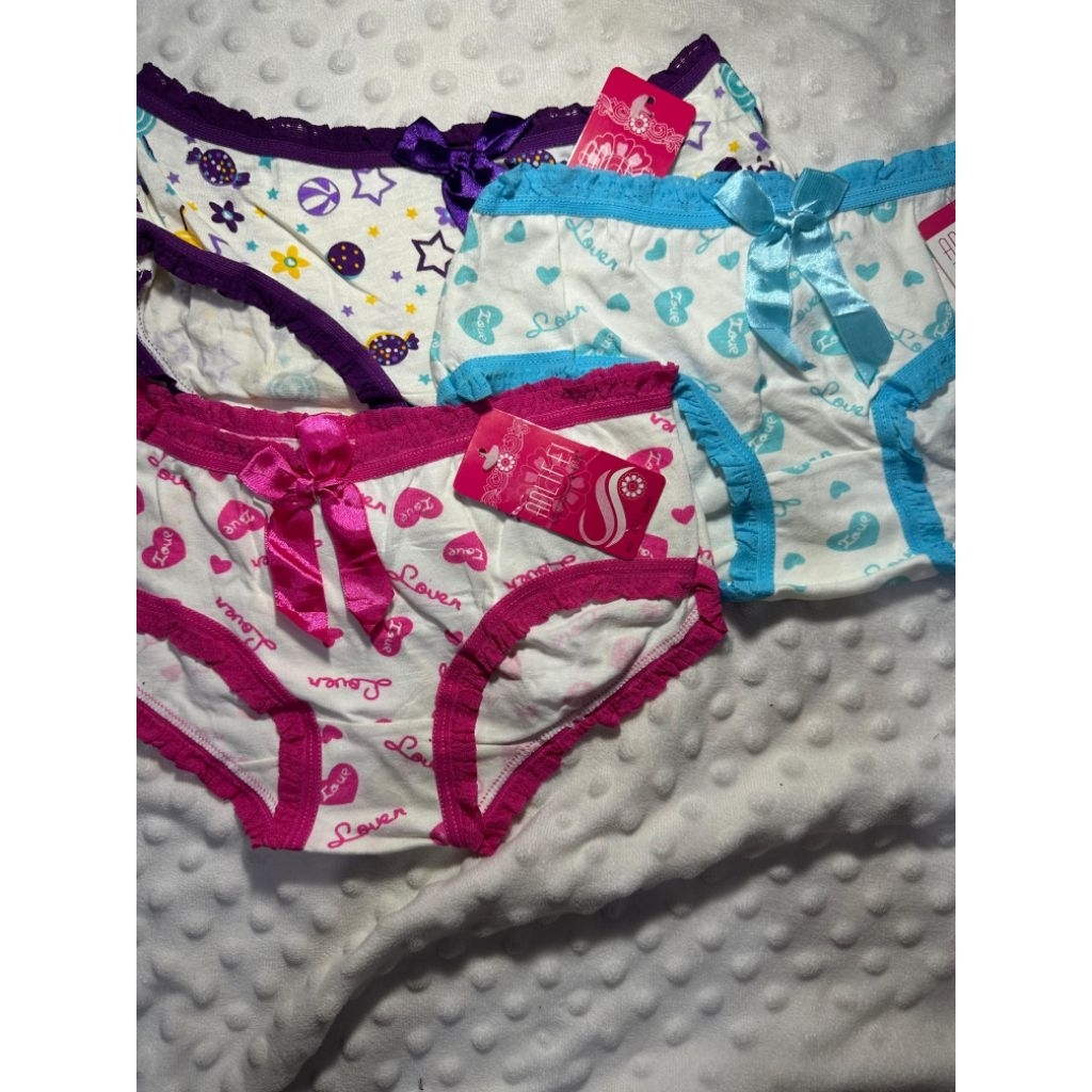 3 PCS ANLIFEI CELANA DALAM ANAK PEREMPUAN-ANAK REMAJA