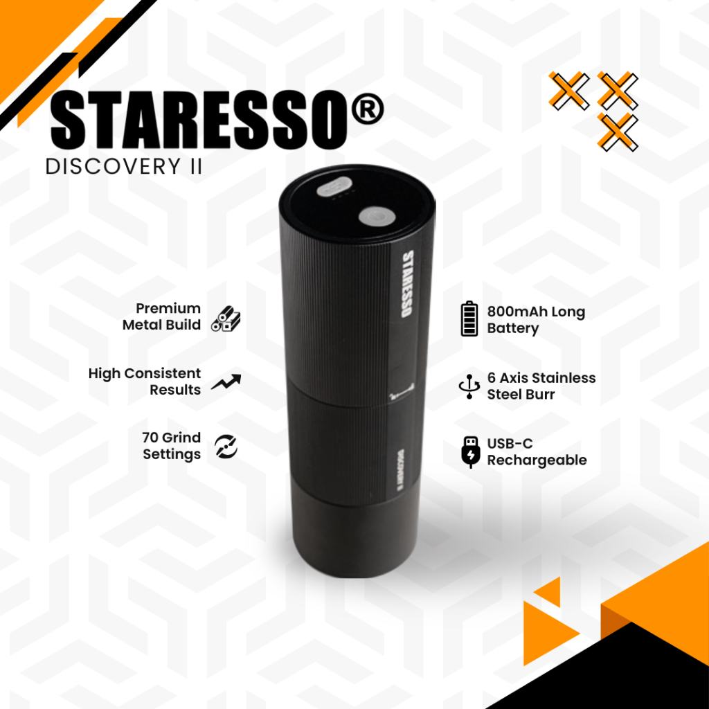 Staresso Coffee Grinder Kopi Staresso Discovery II D6E Electric Grinder Espresso Mini