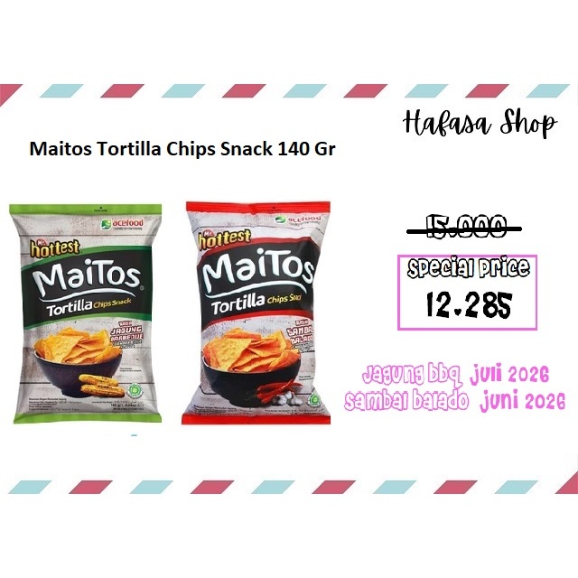 Maitos tortilla chips snack 140gr
