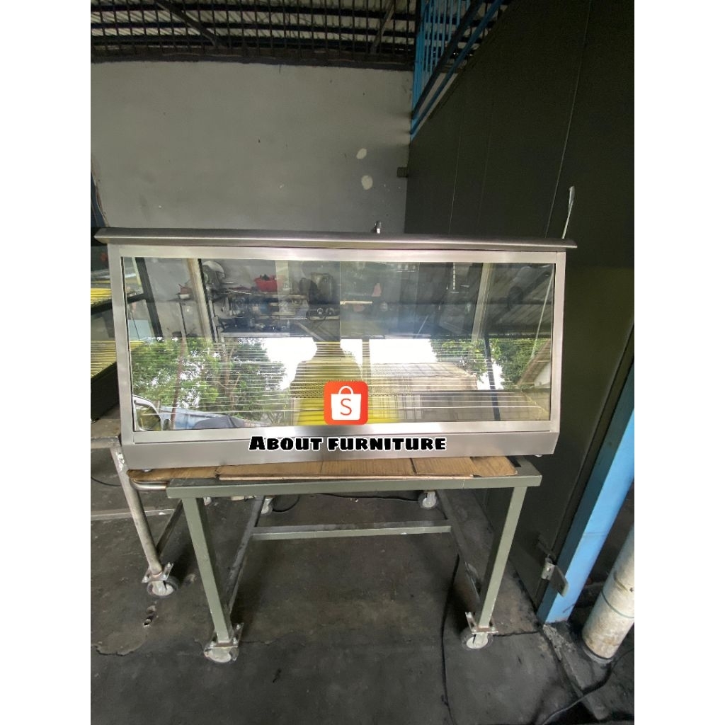 Food warmer+pemanas / Food warmer stainless / Food warmer display / Etalase penghangat makanan