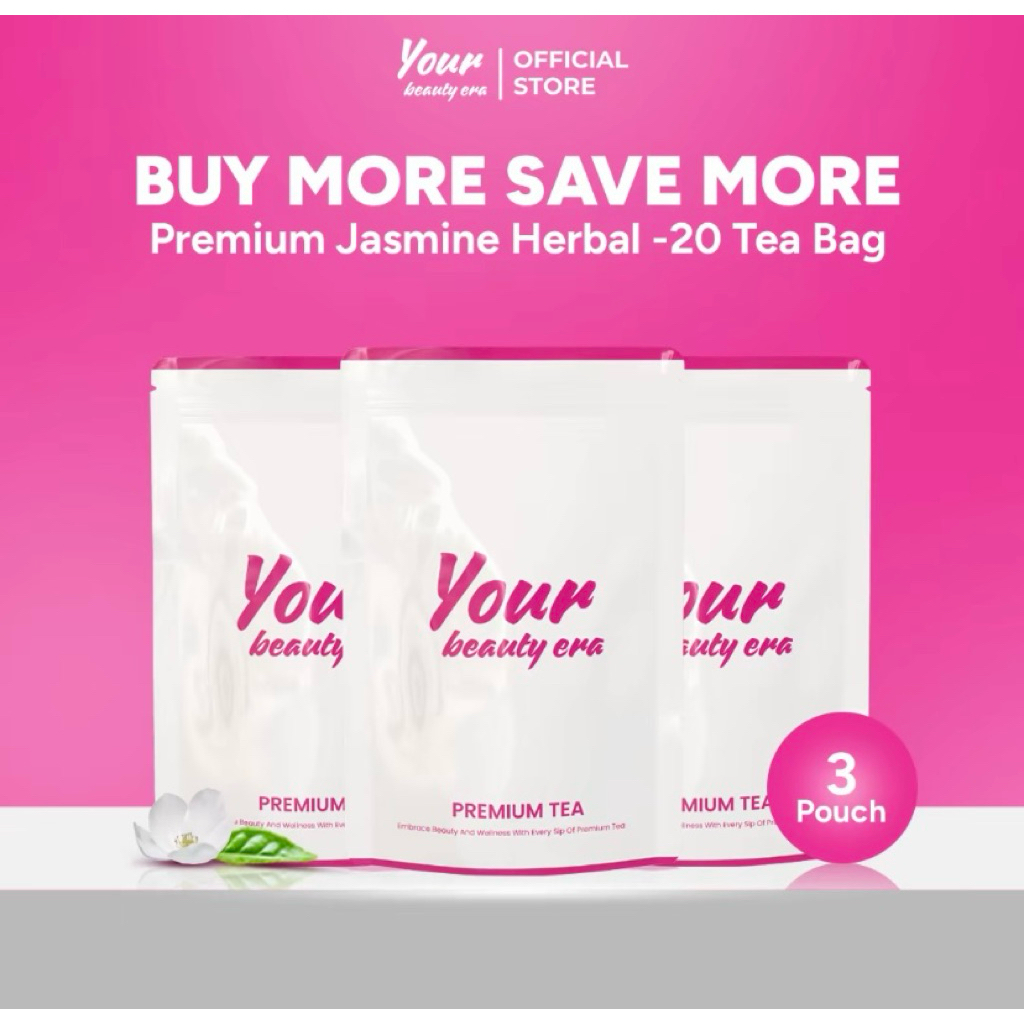 

Your Beauty Era - 3 Pouch Isi 20 Tea Bag l Teh Hijau Melati Herbal