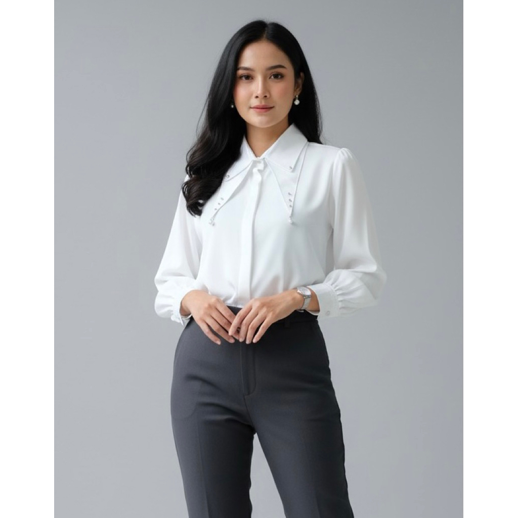 Jasmine Blouse Korea Silk Premium Terbaru