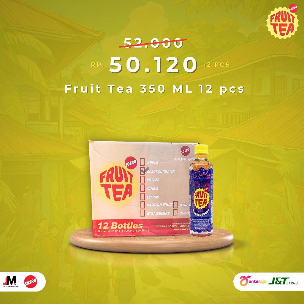 

Fruit Tea PET 350 ML isi 12 pcs