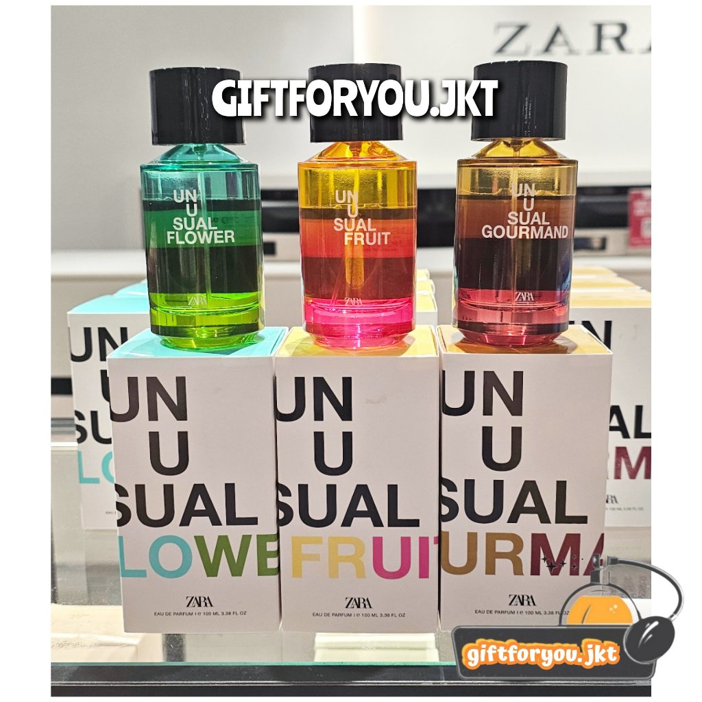 Parfum Zara Unusual Gourmand Flower Fruit Wood 100 ml EDP Original Woman Perfume Wanita Cewek