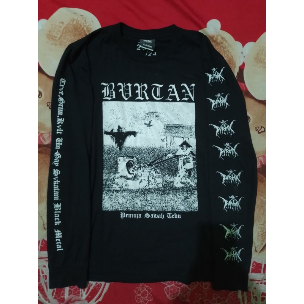 kaos longsleeve band bvrtan langka rare black metal
