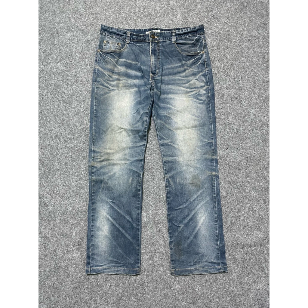 Celana jeans fading Invisible second