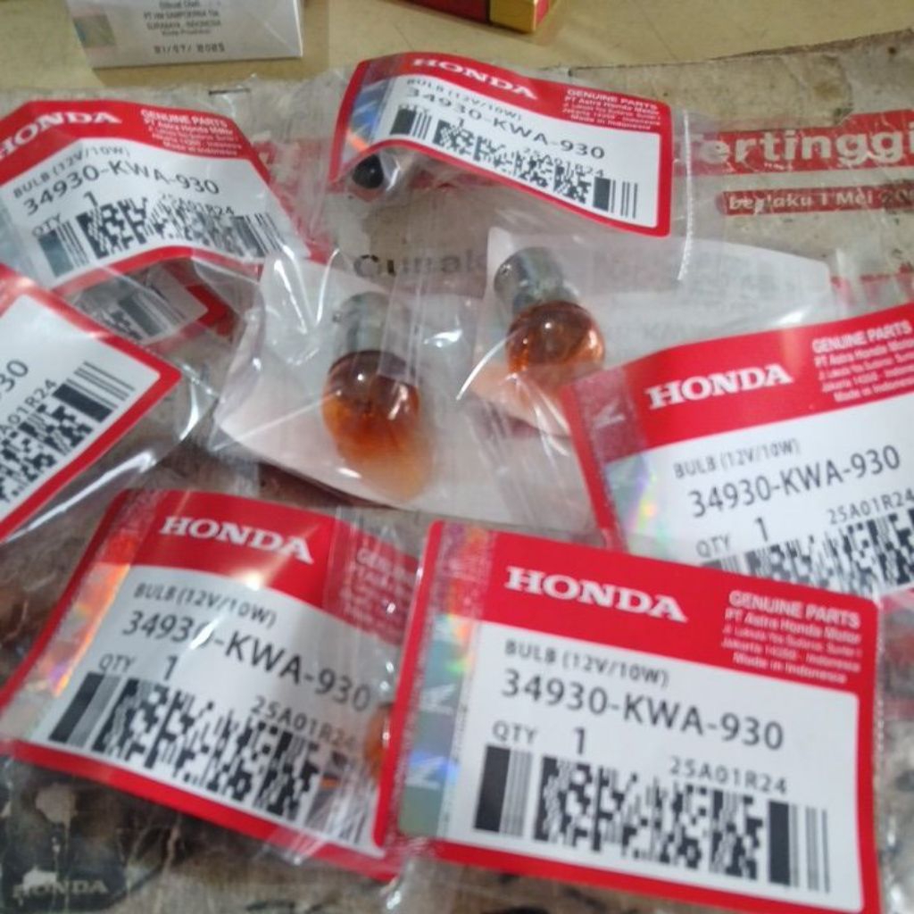 BohlamSein,Honda MegaProMonoshock,Verza,asli AHM,kode 34930-KWA-930