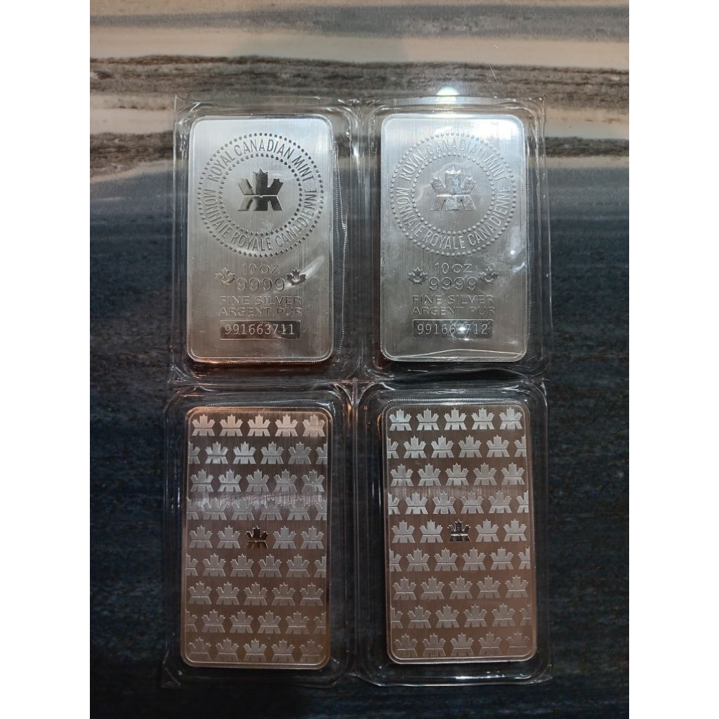 silver perak logam mulia 999,9 royal canadian mint 311gr