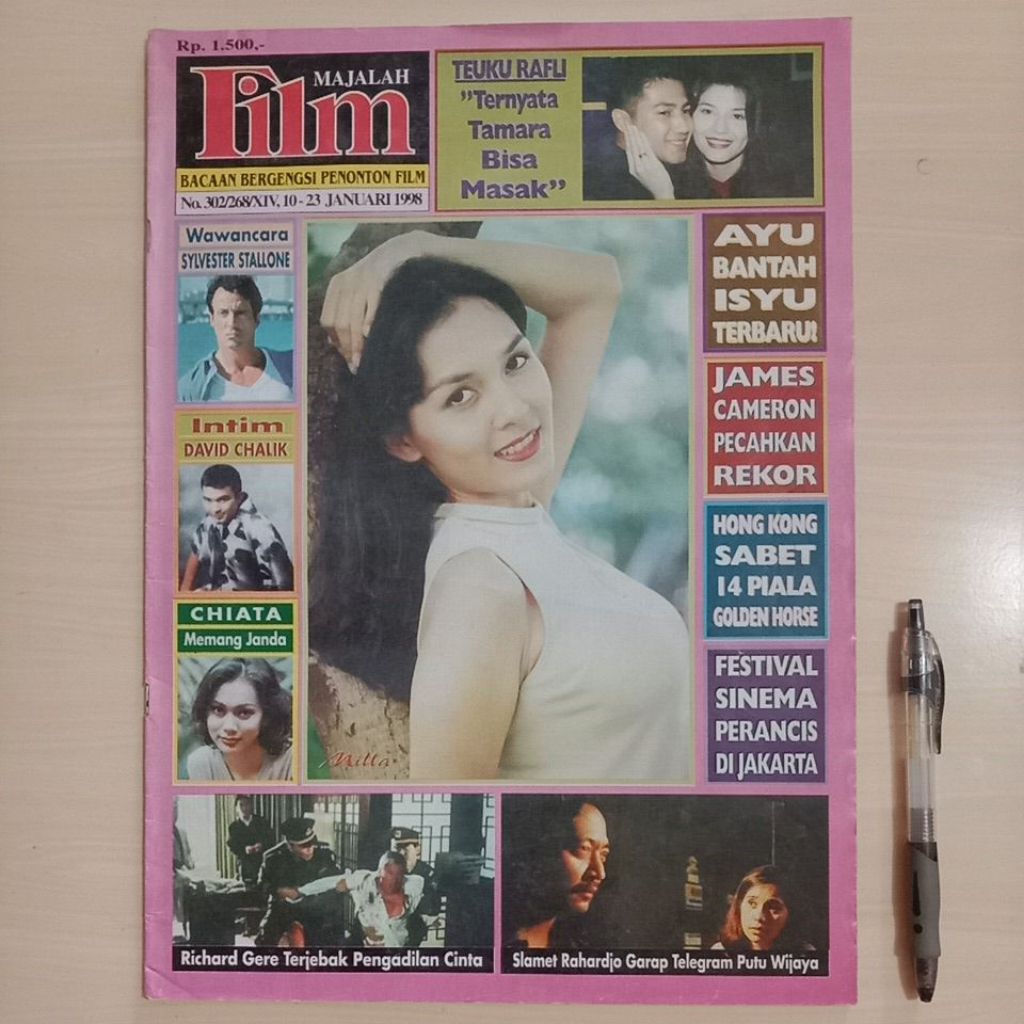 MAJALAH FILM TAHUN 1998 - Majalah Jadul Bekas Murah Original - B1