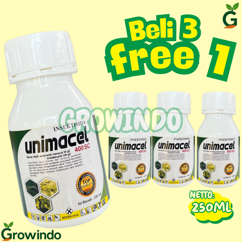 INSEKTISIDA UNIMACEL 400 SC BAHAN AKTIF EMAMEKTIN BENZOAT IMIDAKLORPID