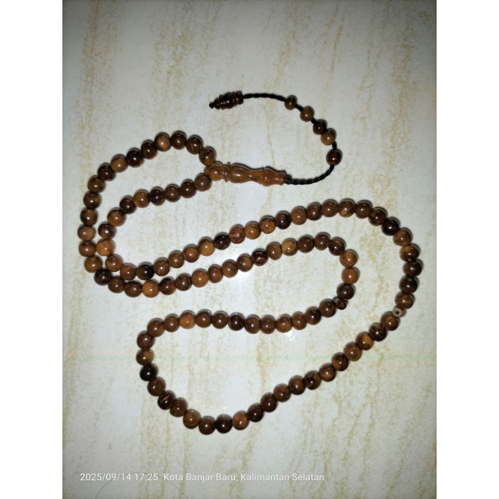 Tasbih kayu kaukah 99