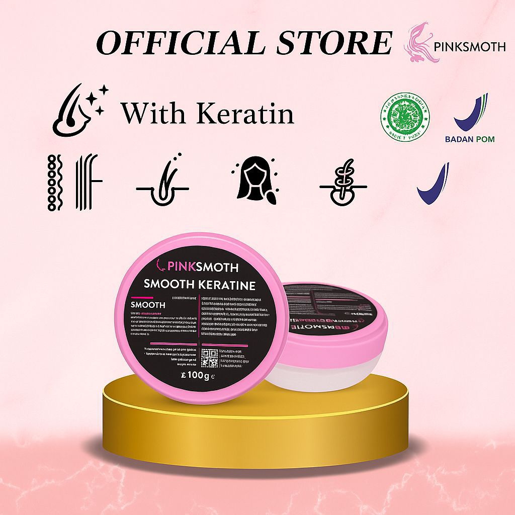 [BPOM] Pinksmoth Keratine Travelsize Pelurus Rambut Tanpa Catok Keratine Pelurus rambut