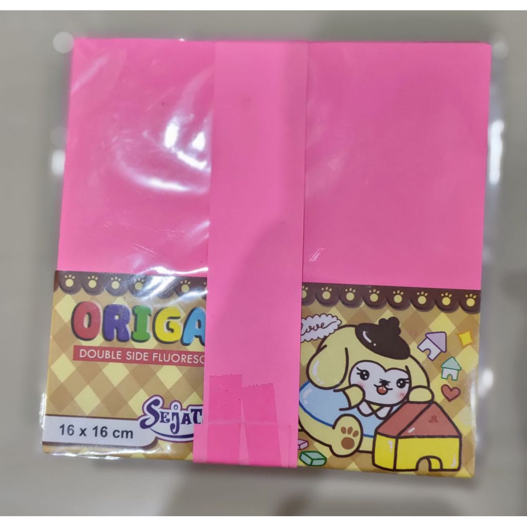 

Origami Dua sisi | Kertas Lipat Polos 16 x 16 ( 20 Lembar )