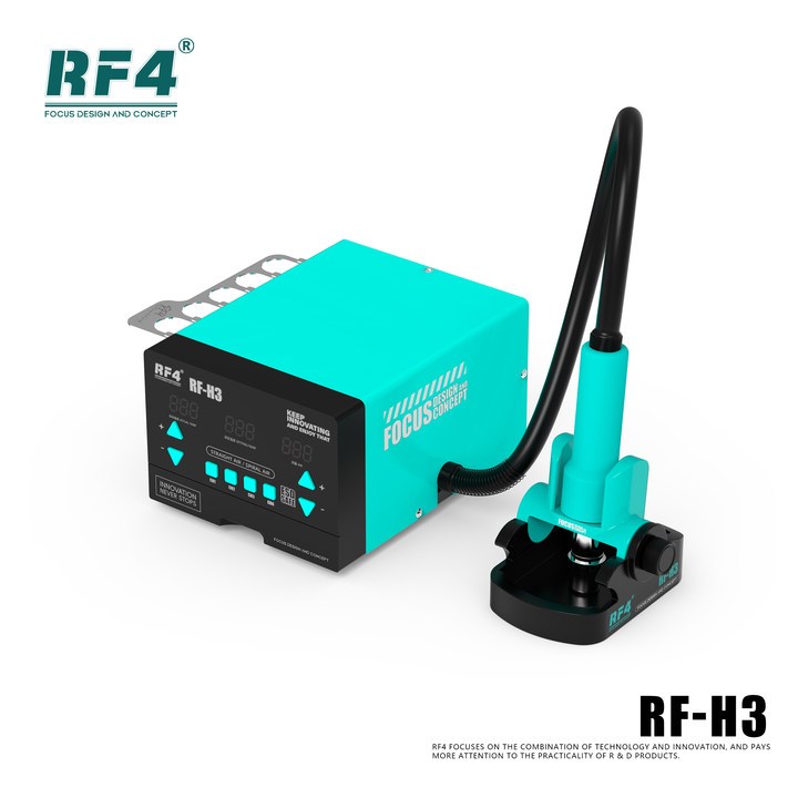 RF4 RF-H3 Blower - Solder Uap - Hot Air Gun - Brushless Fan Ori - BGA Rework Pengangkat IC Blower RF