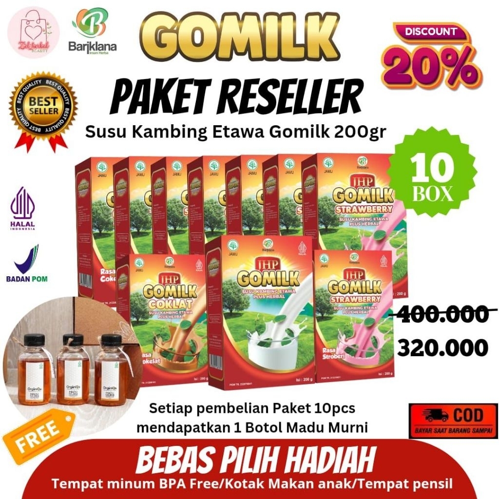 

Gomilk paket hemat reseller Bariklana