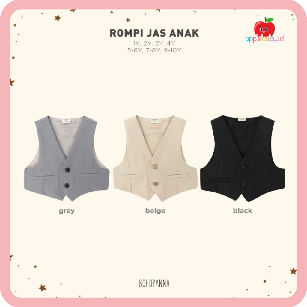 BOHOPANNA - ROMPI JAS ANAK - ROMPI ANAK