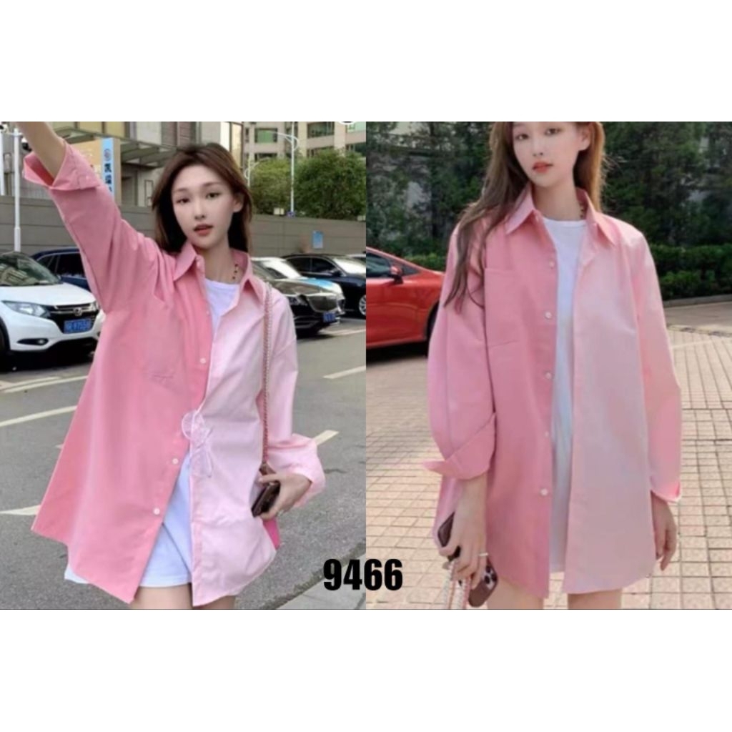 E049 atasan kemeja wanita import ainra outfit