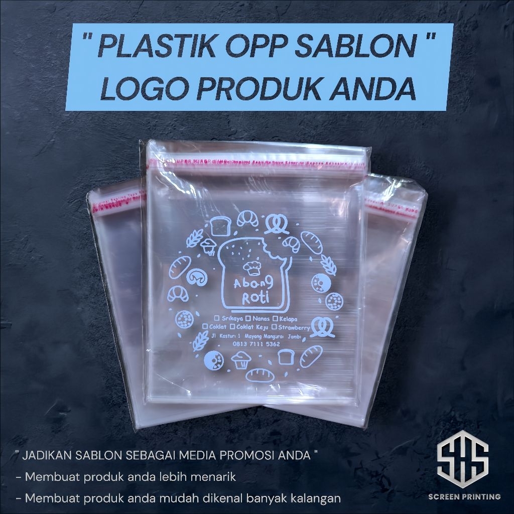 

PLASTIK OPP SABLON UKUR 23X30