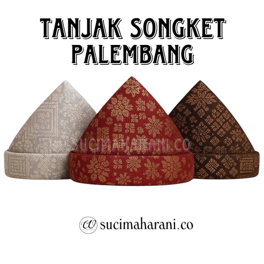 tanjak songket/tanjak palembang/tanjak songket melayu