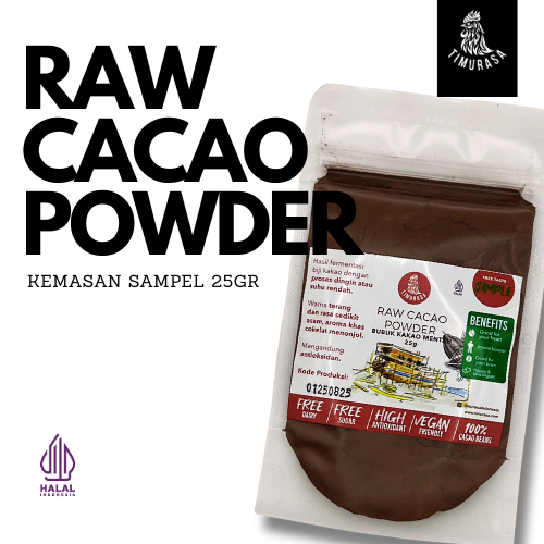 

Sample Bubuk Cokelat Asli Timurasa - Raw Cacao Powder - 25gr