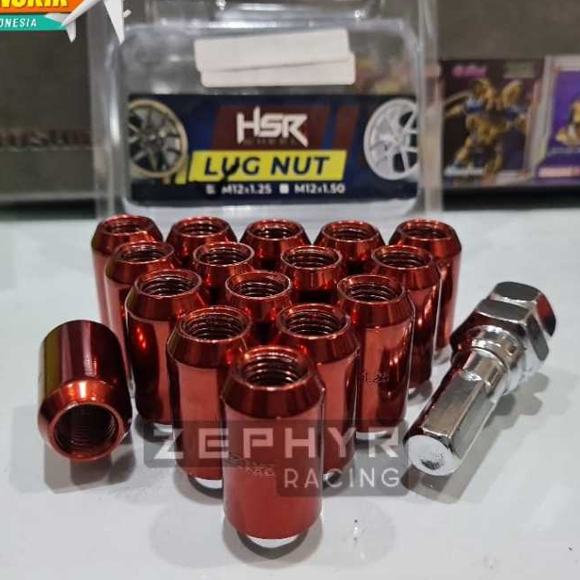 baut roda / kunci L MUR seneka red baut  L BAUT RACING UNTUK SEMUA JENIS MOBIL