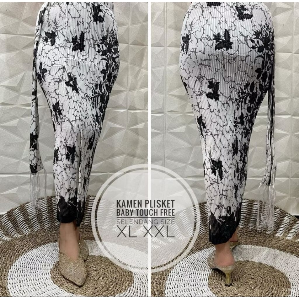 Kamen Plisket Bali / Rok Plisket Plus Selendang / Rok Plisket Bawahan Kebaya