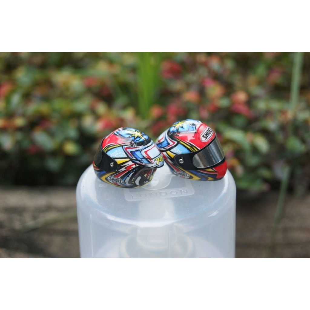 miniatur helm daijiro kato red