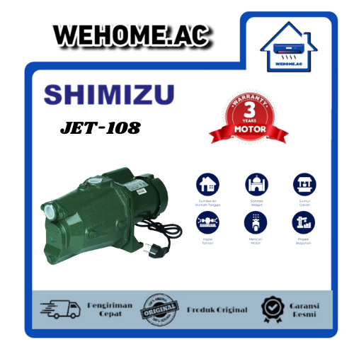 Pompa Air Shimizu JET-108 Pompa Air Semi JET Tidak Otomatis Shimizu