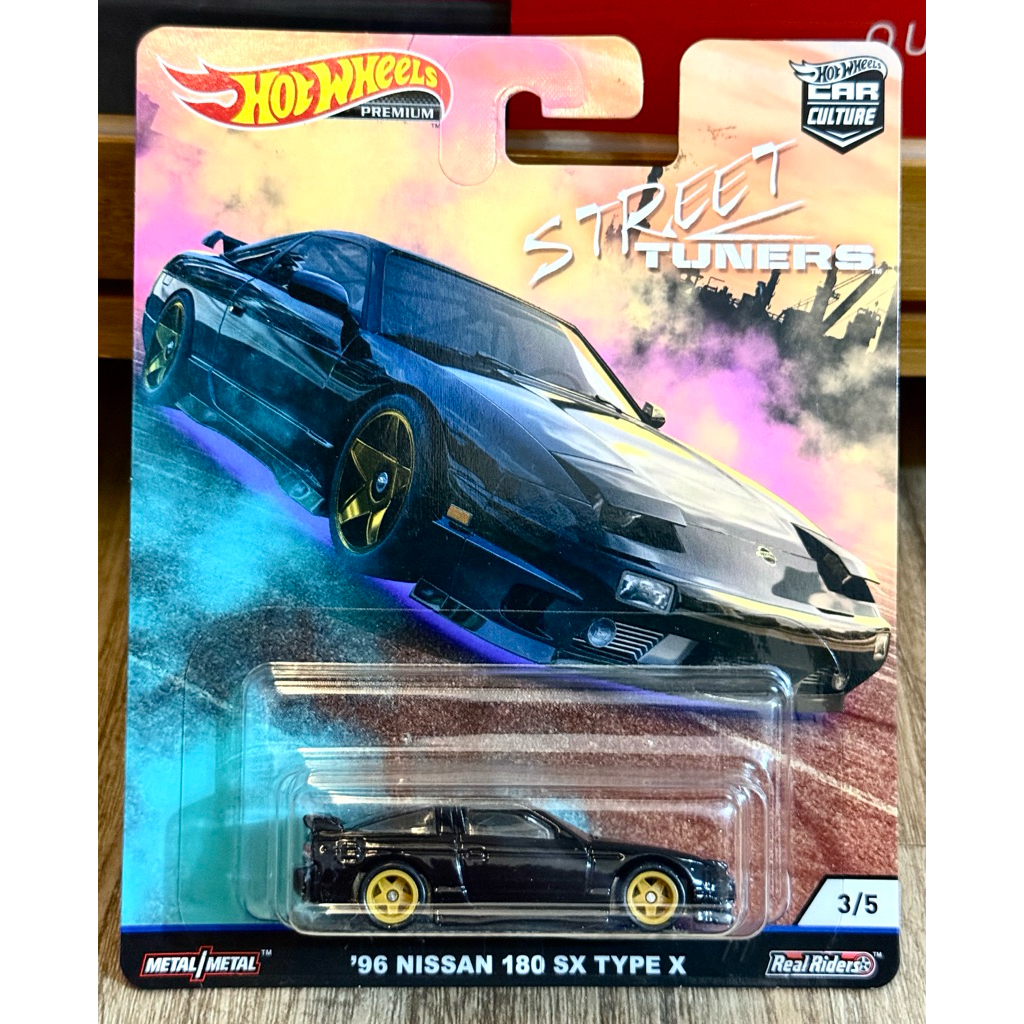 Hot Wheels Premium Diecast 1:64 Street Tuners - ‘96 NISSAN 180 SX Type X - Hot Wheels Car Culture Se