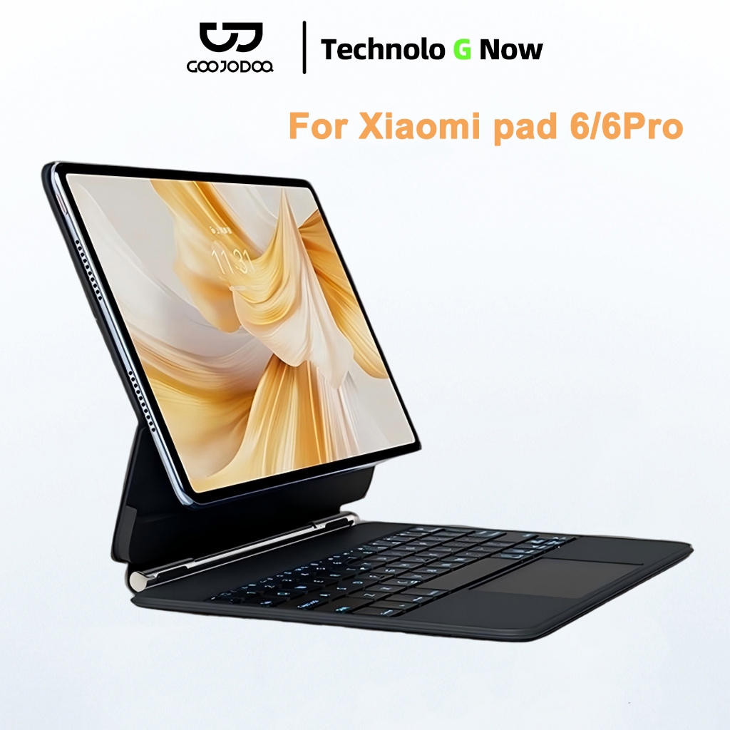 Goojodoq Magic Keyboard Case Wireless Bluetooth for Xiaomi Mi Pad 6/6Pro