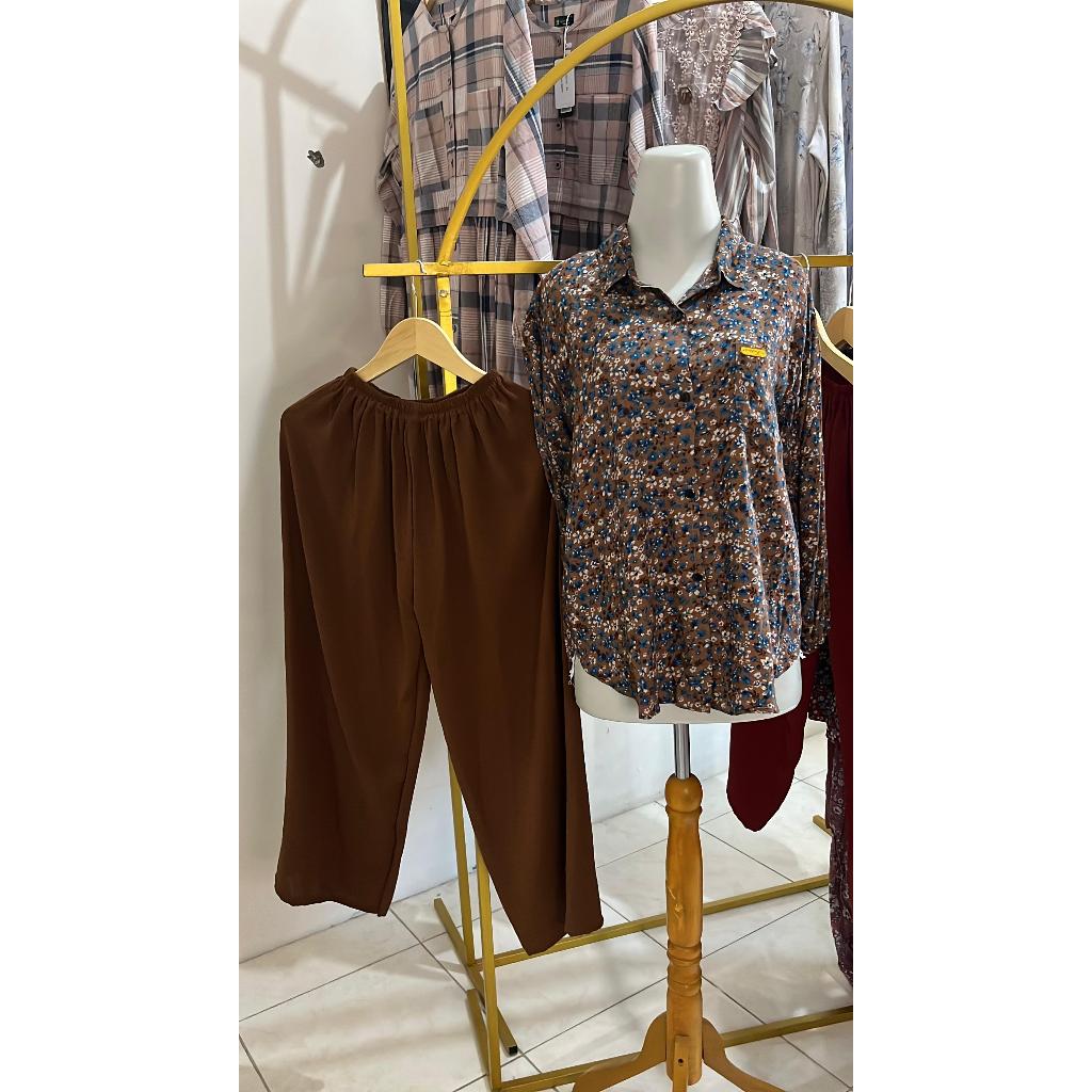 SETCEL bahan rayon celana crinkle airflow