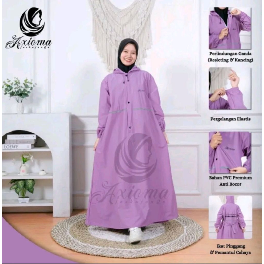PROMO ** RAIN Coat Gamis syarii wanita muslimah sholehah