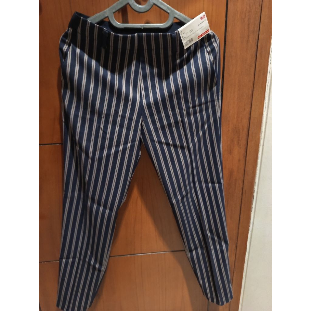 Celana panjang wanita salur Uniqlo( NEW)