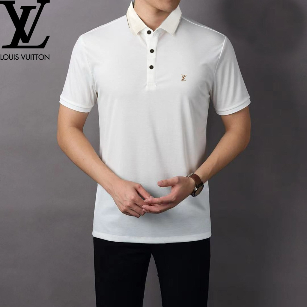 BAJU KAOS KERAH PRIA BRANDED LV5524 MIRROR