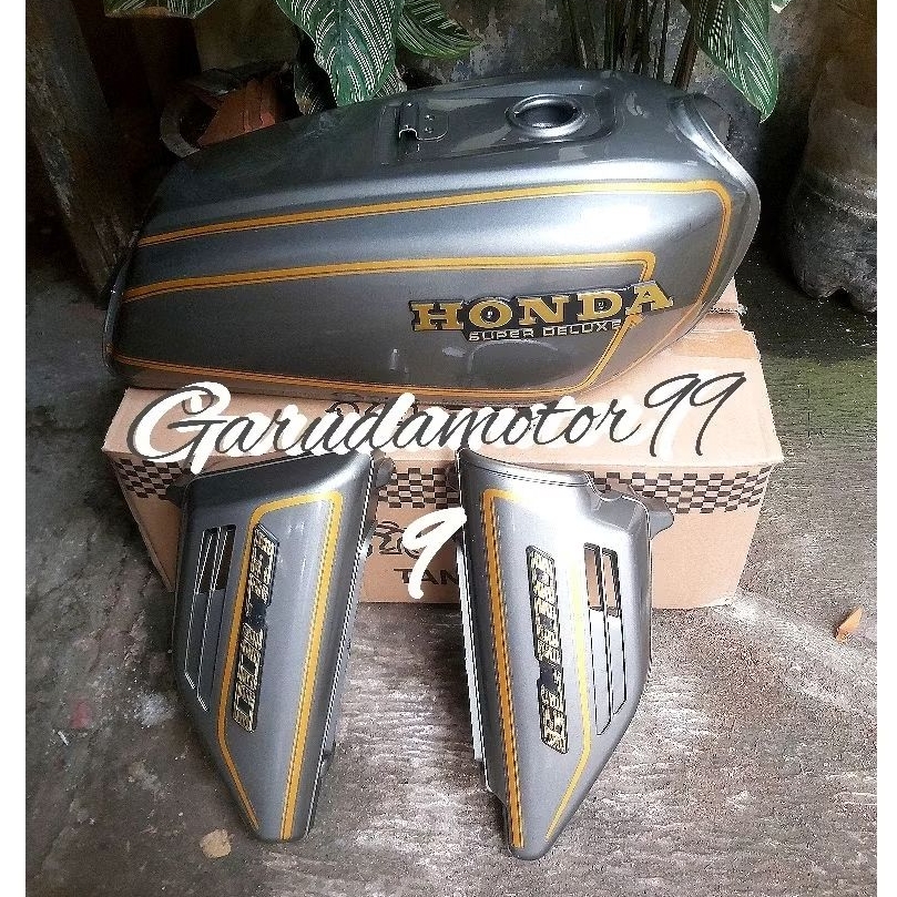 body gl 100 bodyset gl 125 gl cepek tangki impor pres pabrikan set cover aki sepasang sudah striping