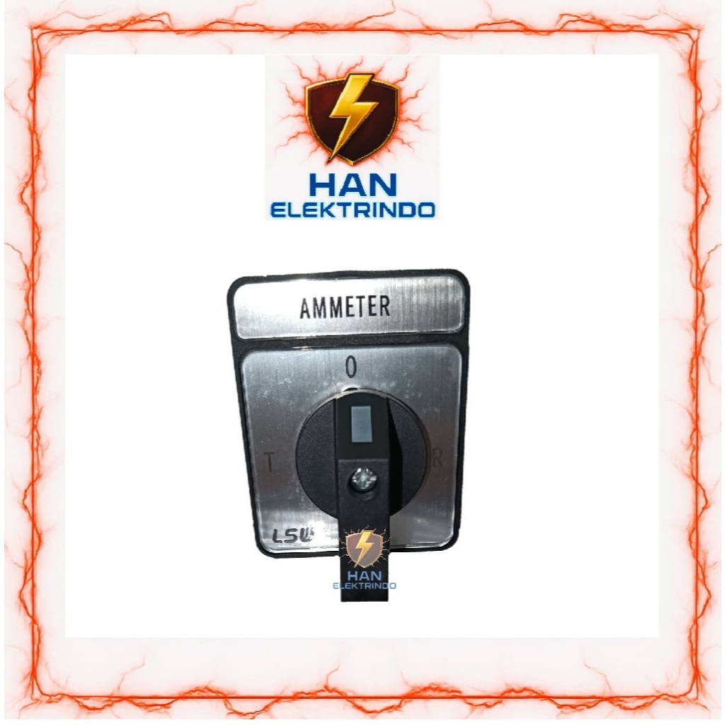 SELECTOR SWITCH AMPERE 3P / SELECTOR AMPERE 0-R-S-T / SELECTOR AMPER METER 3P LSW