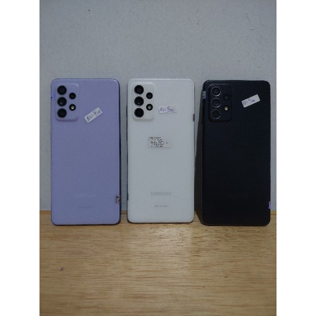 Hp Handphone Samsung GaLaxy A72 8/128 8/256 4G Second Original SEIN indonesia Siap pakai Dan Bergara