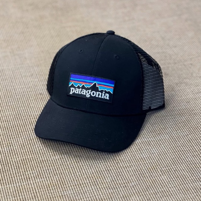PATAGONIA Trucker Hat Logo Black Original Resmi