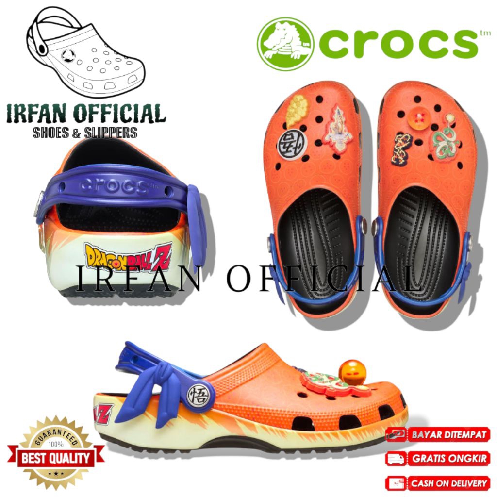 SANDAL CROCS DRAGON BALL / SANDAL ANAK- ANAK & DEWASA / SANDAL LAKI-LAKI & PEREMPUAN