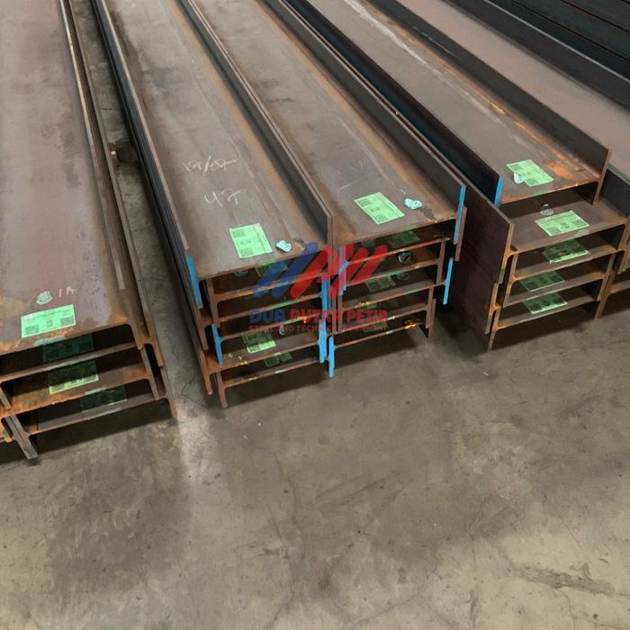 Besi Baja I WF 248 x 124 x 5 x 8 mm 12m besi wf 248 panjang 12 m Berat 308kg besi wf surabaya besi k